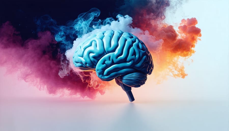 Abstract image showcasing how nicotine might impact brain health