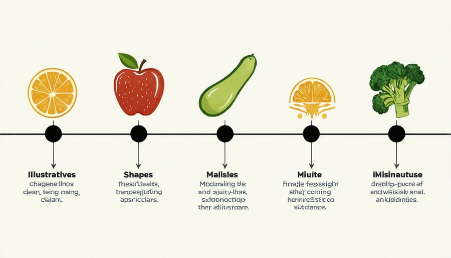 Infographic displaying the stages and typical durations of the eating habit change process according to research