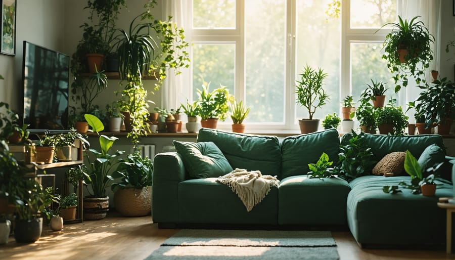 Creating a green space at home with indoor plants and natural light