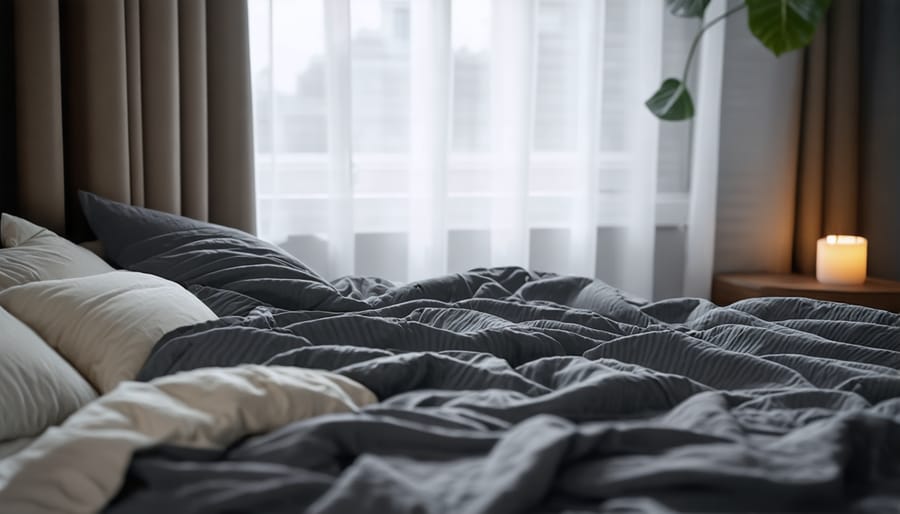 Calming, sleep-friendly bedroom environment for optimal rest