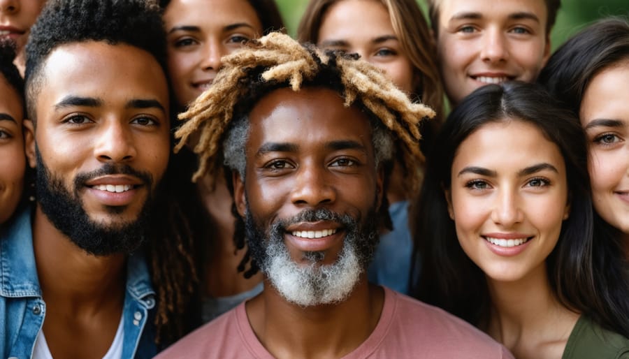 Diverse group of people representing a strong, supportive social network