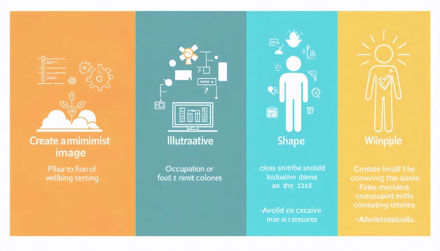 Visual diagram of five interconnected pillars showing physical health, mental health, social connection, professional growth, and work environment