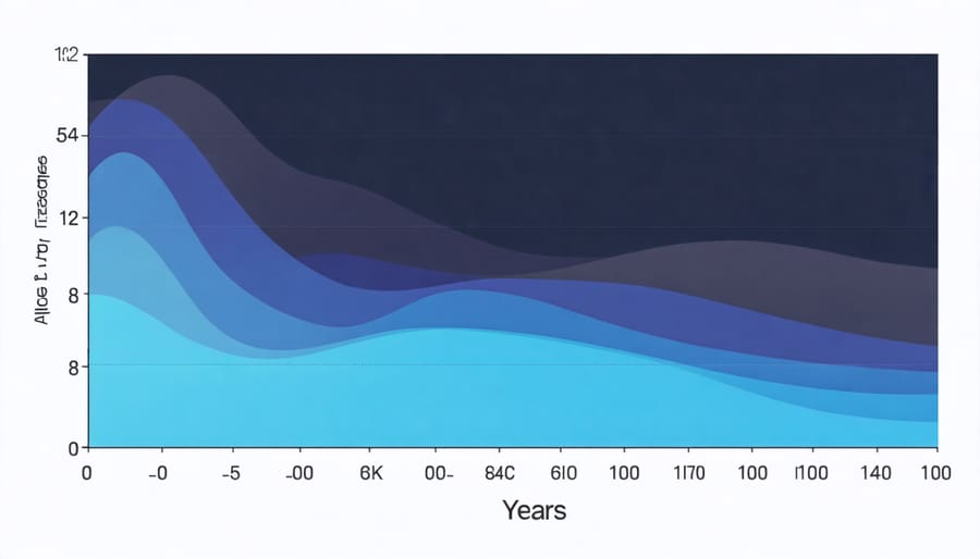 Graph illustrating how metabolism naturally changes throughout different life stages