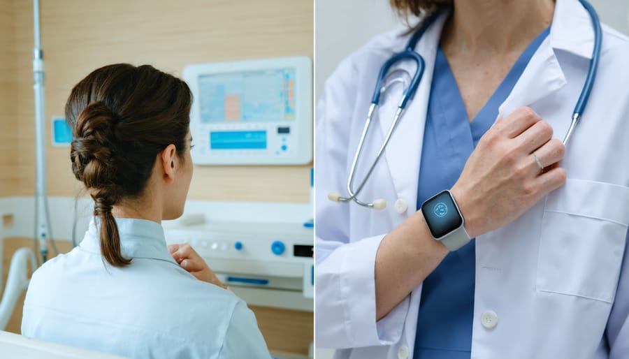 Medical wearables used for professional healthcare monitoring in clinical and home environments