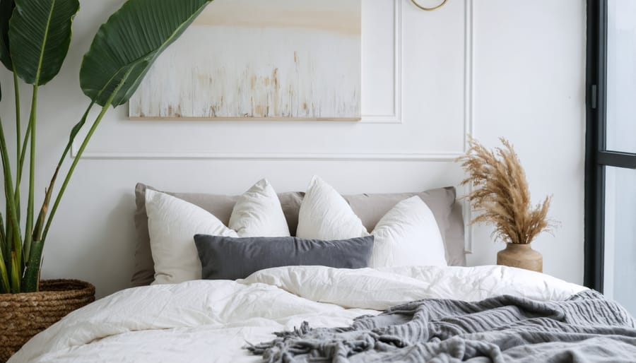 Side-by-side comparison of bedroom setups optimized for summer and winter sleeping