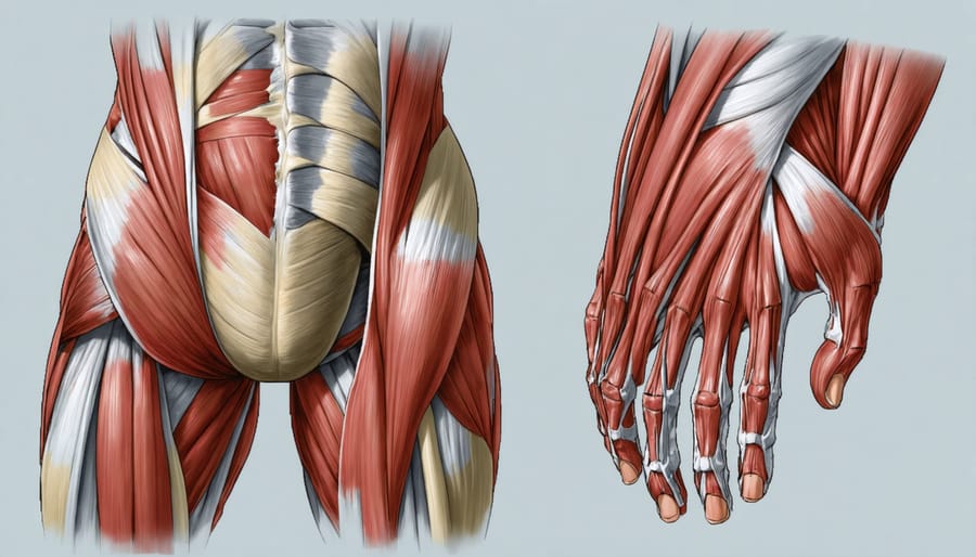 Cross-sectional comparison of healthy muscle tissue versus muscle affected by Duchenne Muscular Dystrophy